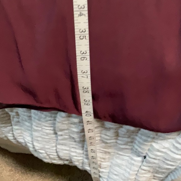 Loft Burgundy Tunic Dress L - Picture 8 of 9